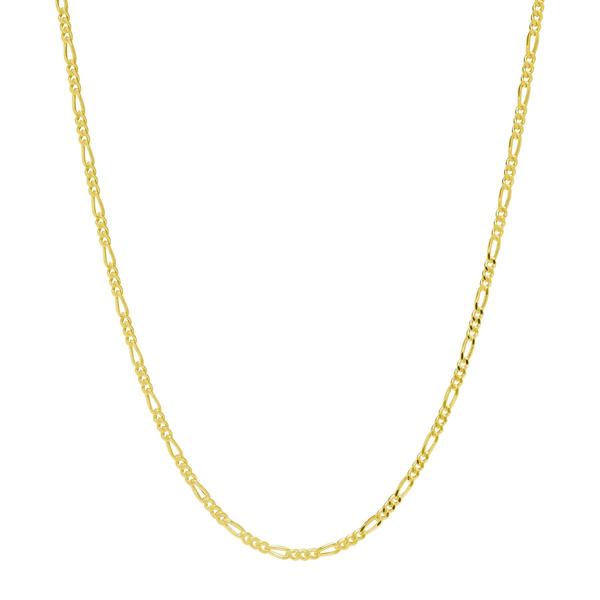 14kt. Over Sterling Silver Figaro 30in. Chain Necklace