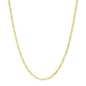 14kt. Over Sterling Silver Figaro 30in. Chain Necklace