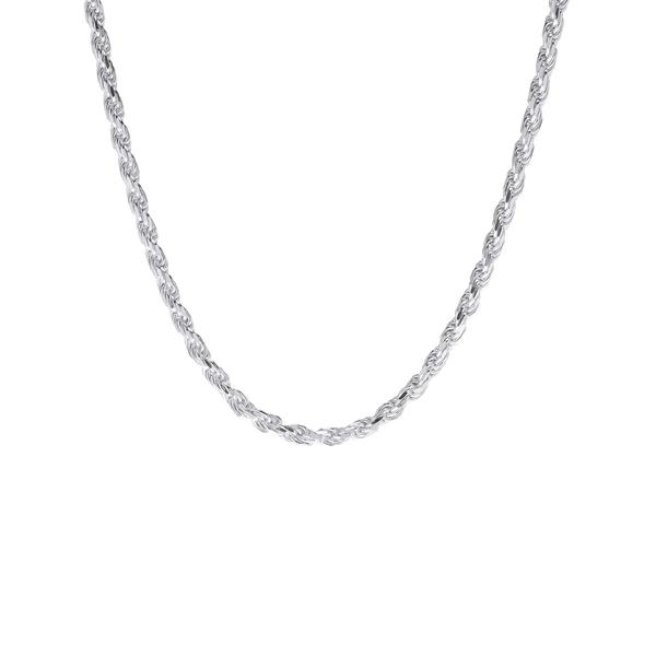Sterling Silver DC Rope 16in. Chain Necklace