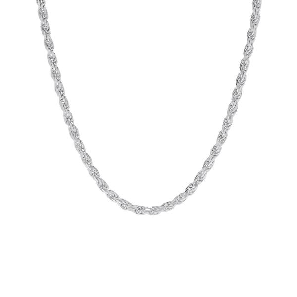 Sterling Silver DC Rope 20in. Chain Necklace