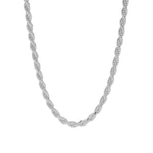 Sterling Silver DC Rope 18in. Chain Necklace
