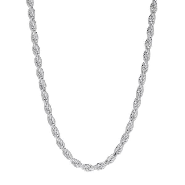Sterling Silver DC Rope 20in. Chain Necklace