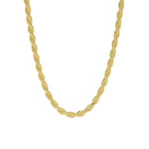 14kt. Over Sterling Silver DC Rope 22in. Chain Necklace