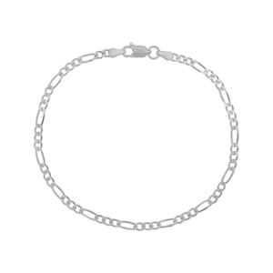Sterling Silver Figaro 7.5in. Chain Bracelet