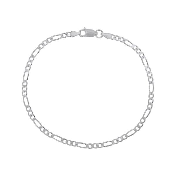 Sterling Silver Figaro 7.5in. Chain Bracelet