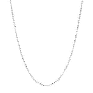 Sterling Silver Bead DC 20in. Chain Necklace