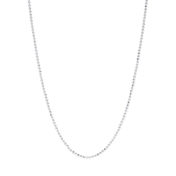 Sterling Silver Bead DC 30in. Chain Necklace