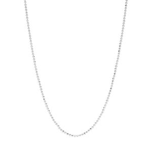 Sterling Silver Bead DC 30in. Chain Necklace