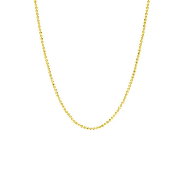 14kt. Over Sterling Silver Bead DC 20in. Chain Necklace