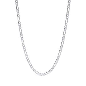 Sterling Silver Pave Fiagro 24in. Chain Necklace