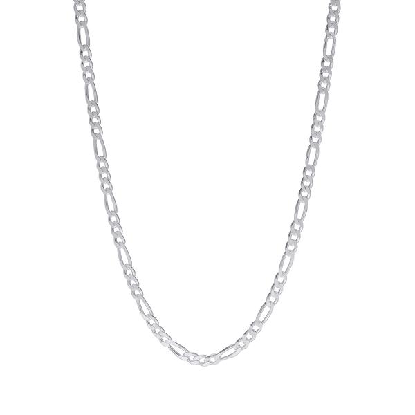 Sterling Silver Pave Fiagro 24in. Chain Necklace