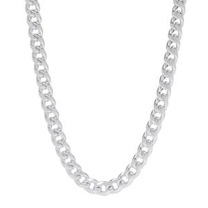 Sterling Silver Cuban Miami 22in. Chain Necklace