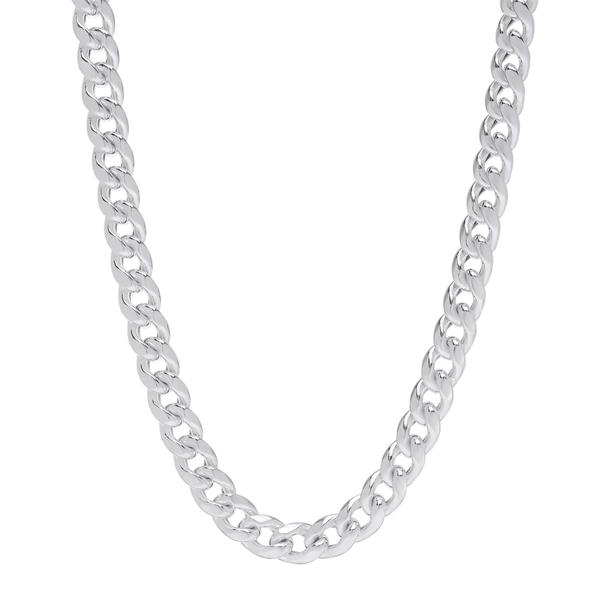 Sterling Silver Cuban Miami 22in. Chain Necklace