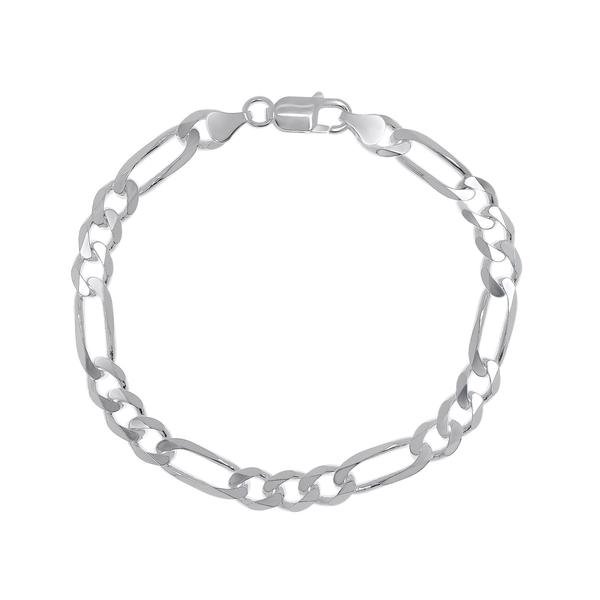 Sterling Silver Figaro 9in. Chain Bracelet