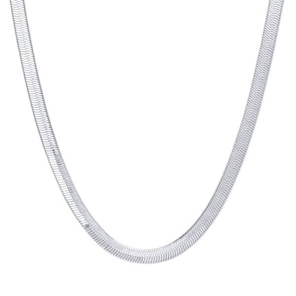Sterling Silver Herringbone 20in. Chain Necklace