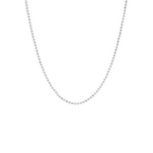 Sterling Silver Bead DC 18in. Chain Necklace