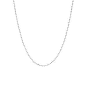 Sterling Silver Bead DC 20in. Chain Necklace