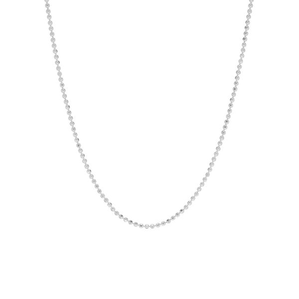 Sterling Silver Bead DC 20in. Chain Necklace