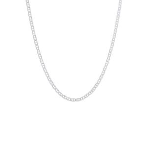 Sterling Silver Flat Marina 22in. Chain Necklace