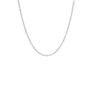 Sterling Silver Sigappore 18in. Chain Necklace