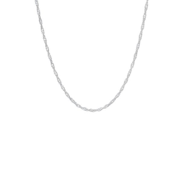 Sterling Silver Sigappore 18in. Chain Necklace