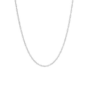 Sterling Silver Sigappore 24in. Chain Necklace