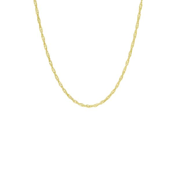 14kt. Over Sterling Silver Sigappore 18in. Chain Necklace