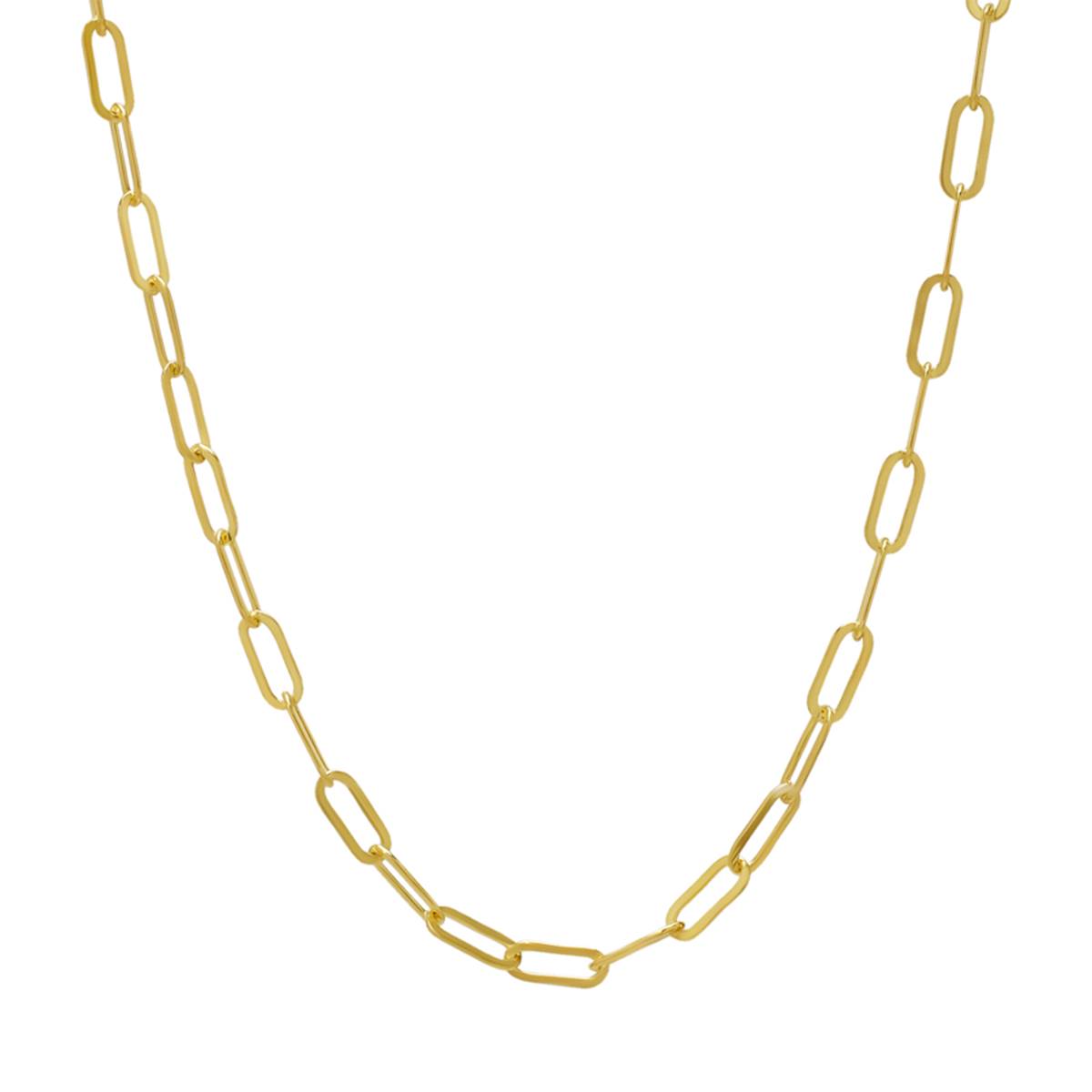 16in. Vermeil Paperclip Chain Necklace