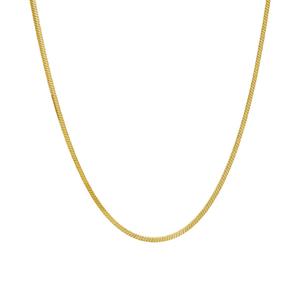 18in. Vermeil Square Snake Chain Necklace