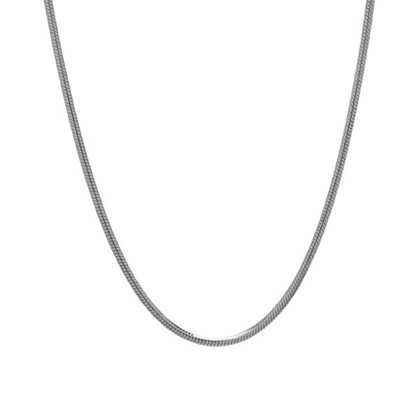 16in. Sterling Silver Round Snake Chain Necklace