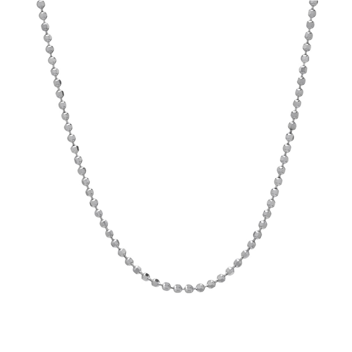 Sterling Silver 20in. Bead Chain Necklace