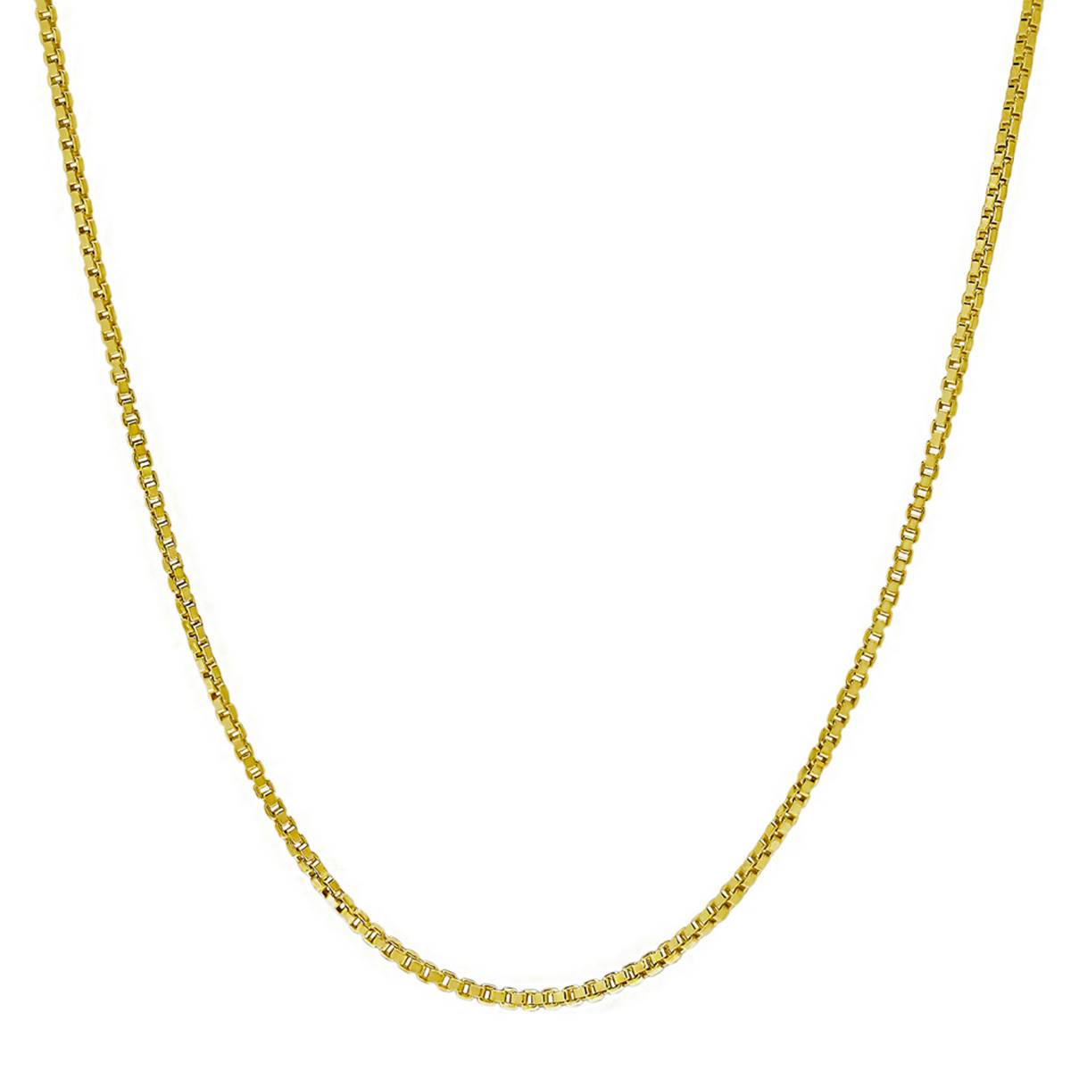 Gianni Argento Gold Over Sterling Silver 20in. Box Chain Necklace