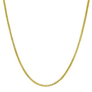 Gianni Argento Gold over Sterling Silver 20in. Box Chain Necklace