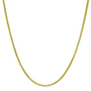 Gianni Argento Gold over Sterling Silver 24in. Box Chain Necklace