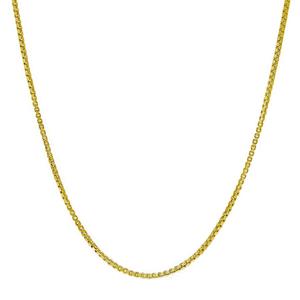 Gianni Argento Gold over Sterling Silver 30in. Box Chain Necklace