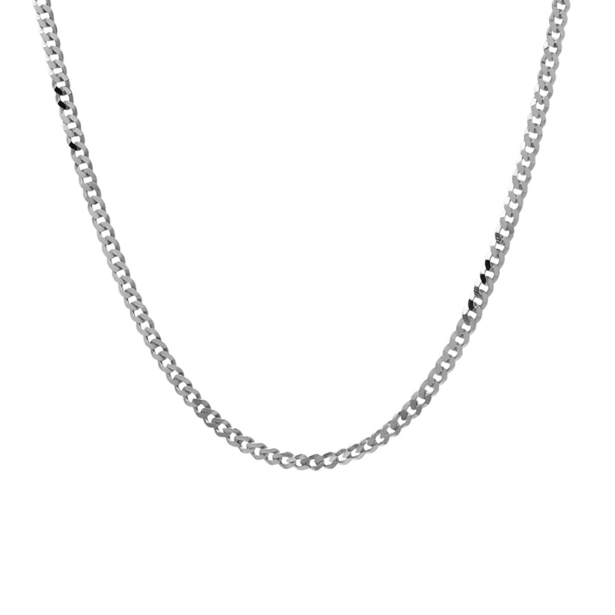 16in. Polished Sterlng Silver Grometta Chain Necklace