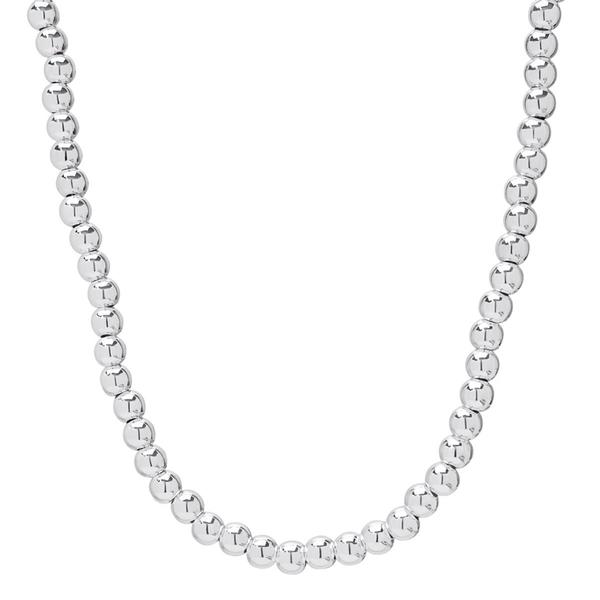 Sterling Silver Bead 4mm Chain Necklace
