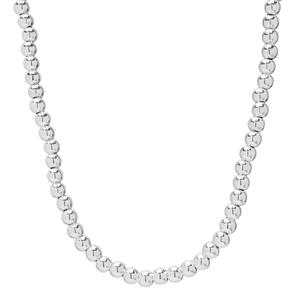 Sterling Silver Bead 4mm Chain Necklace