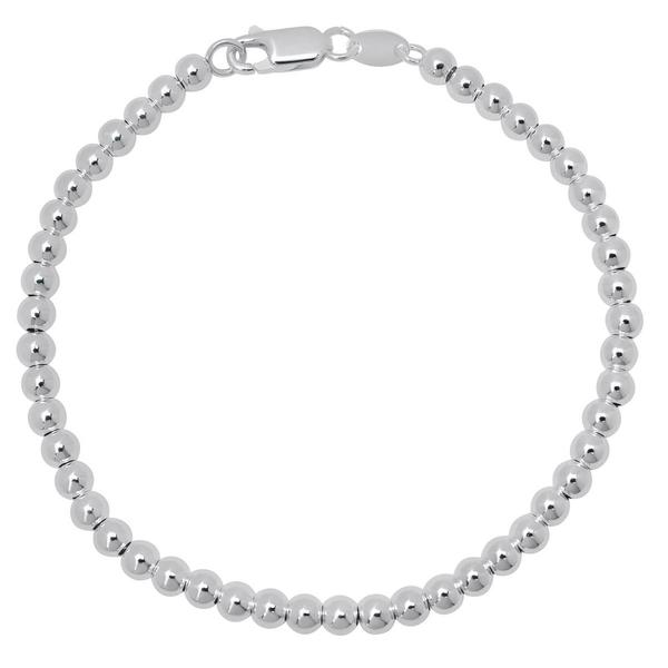 Sterling Silver 6mm Bead Chain Bracelet