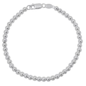Sterling Silver 6mm Bead Chain Bracelet