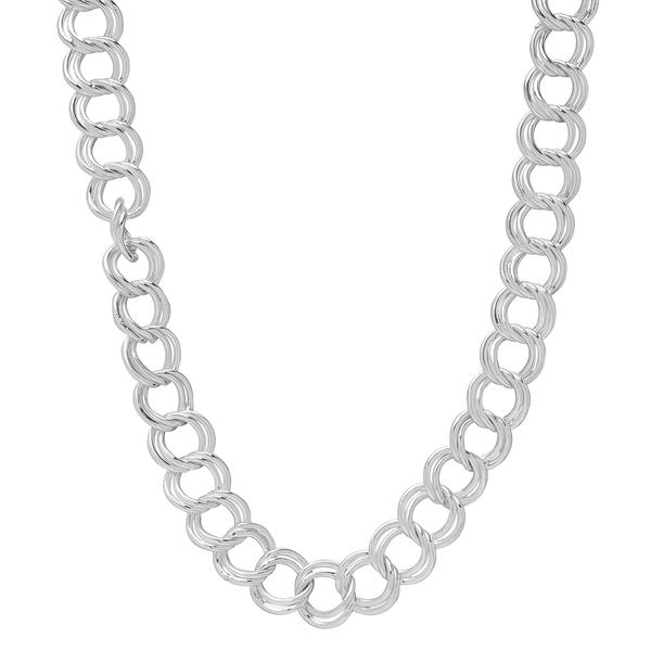 Sterling Silver Charm Link Chain Necklace