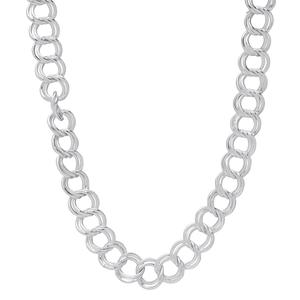 Sterling Silver Charm Link Chain Necklace