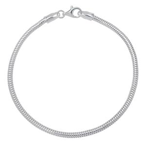 Sterling Silver Real Snake Chain Bracelet