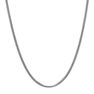 Sterling Silver Real Snake 18in. Chain Necklace