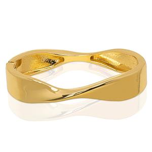 14kt. Gold-Plated Hinge Twisted Bangle Bracelet
