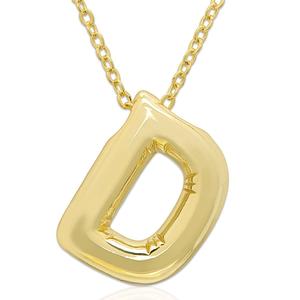 Plain Puff Initial D Pendant