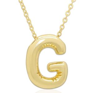 Plain Puff Initial G Pendant