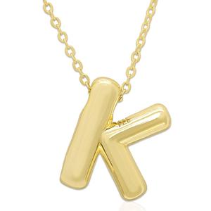 Plain Puff Initial K Pendant
