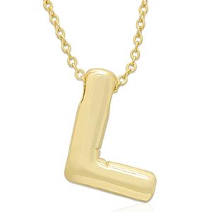 Plain Puff Initial L Pendant