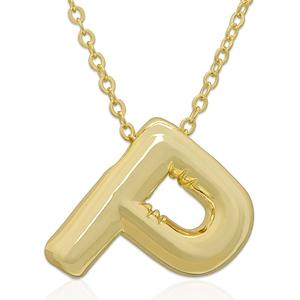 Plain Puff Initial P Pendant